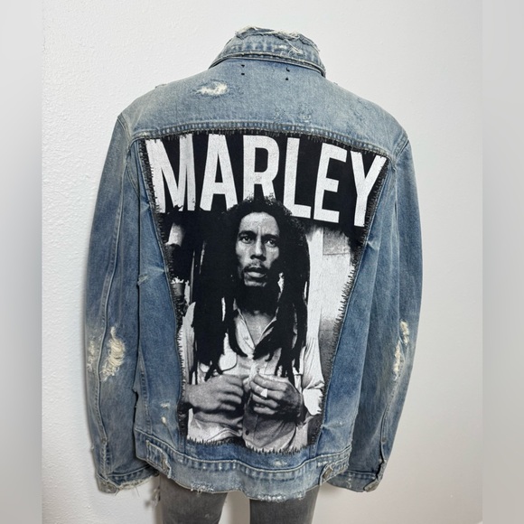AMIRI Other - EUC Amiri Bob Marley Painted Denim Jacket